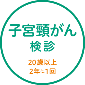 問診、視診、⼦宮頸部の細胞診および内診